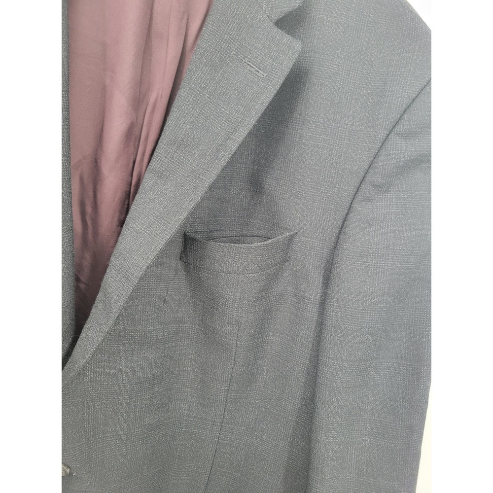 Jack Victor Rothmans Super 110's Napoli CT Charcoal Check Blazer 46R - Picture 10 of 16